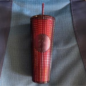 Starbucks Berry Plum Bling Grid Disco Holiday 2020 Used